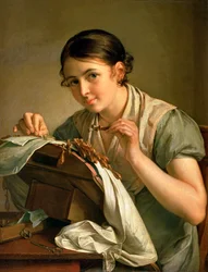 Die Spitzenklöpplerin, 1823